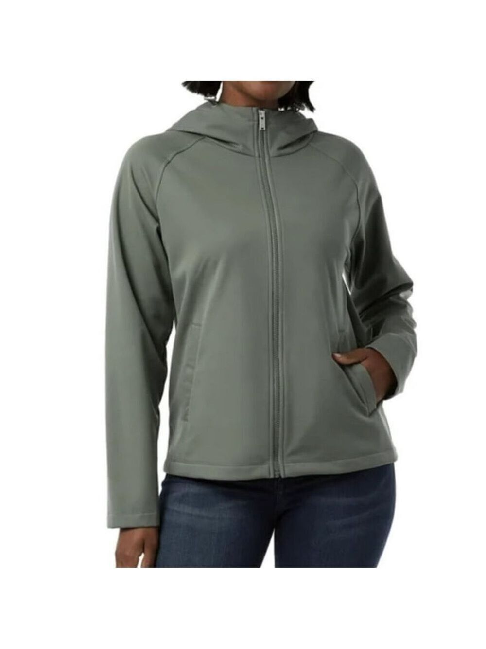 32 Degrees Heat Women's Hooded Full Zip Softshell Jacket XXL